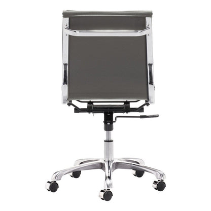 Zuo Modern - Lider Plus Armless Office Chair Gray - 215233 veiw 4