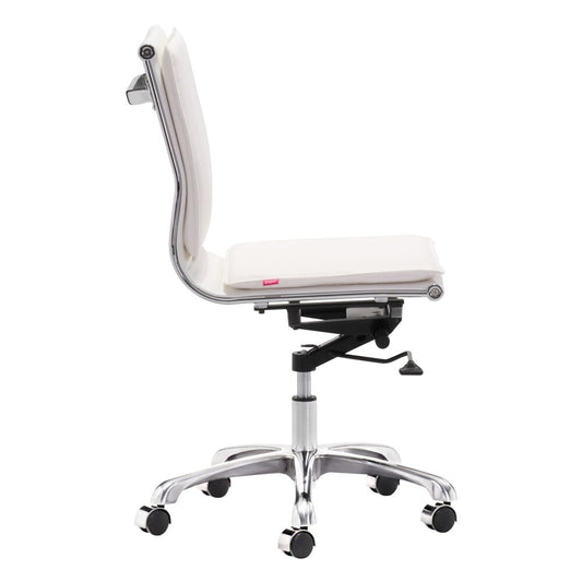 Zuo Modern - Lider Plus Armless Office Chair White - 215219 veiw 2