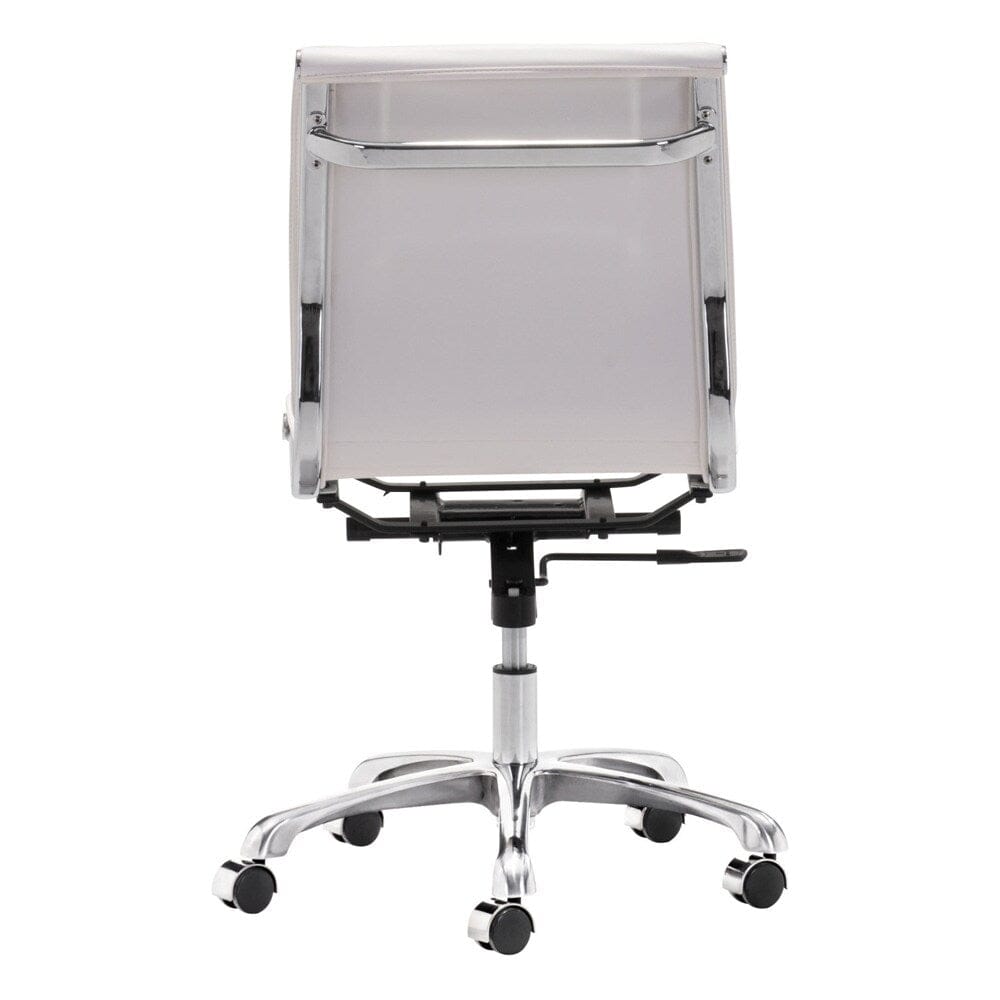 Zuo Modern - Lider Plus Armless Office Chair White - 215219 veiw 4