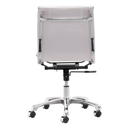 Zuo Modern - Lider Plus Armless Office Chair White - 215219 veiw 4