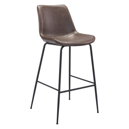 Zuo Modern - Byron Barstool Brown - 101771 veiw 1