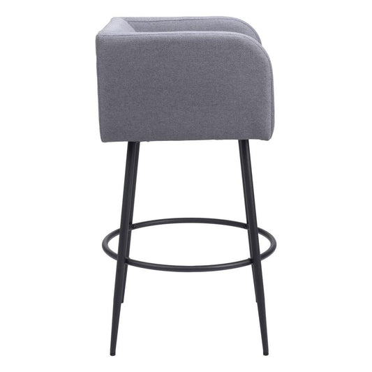 Zuo Modern - Horbat Barstool (Set of 2) Gray - 110066 veiw 2