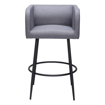 Zuo Modern - Horbat Barstool (Set of 2) Gray - 110066 veiw 3