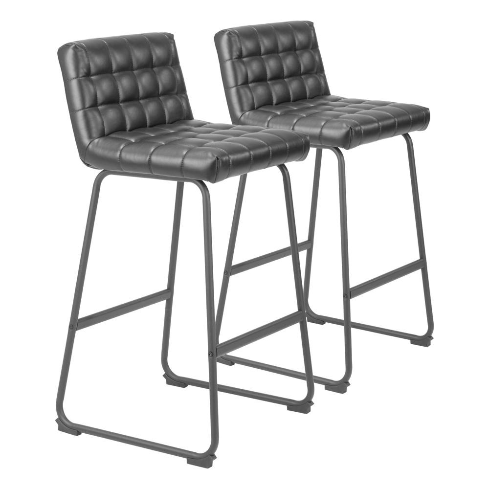 Zuo Modern - Pago Barstool (Set of 2) Black - 110069 veiw 1