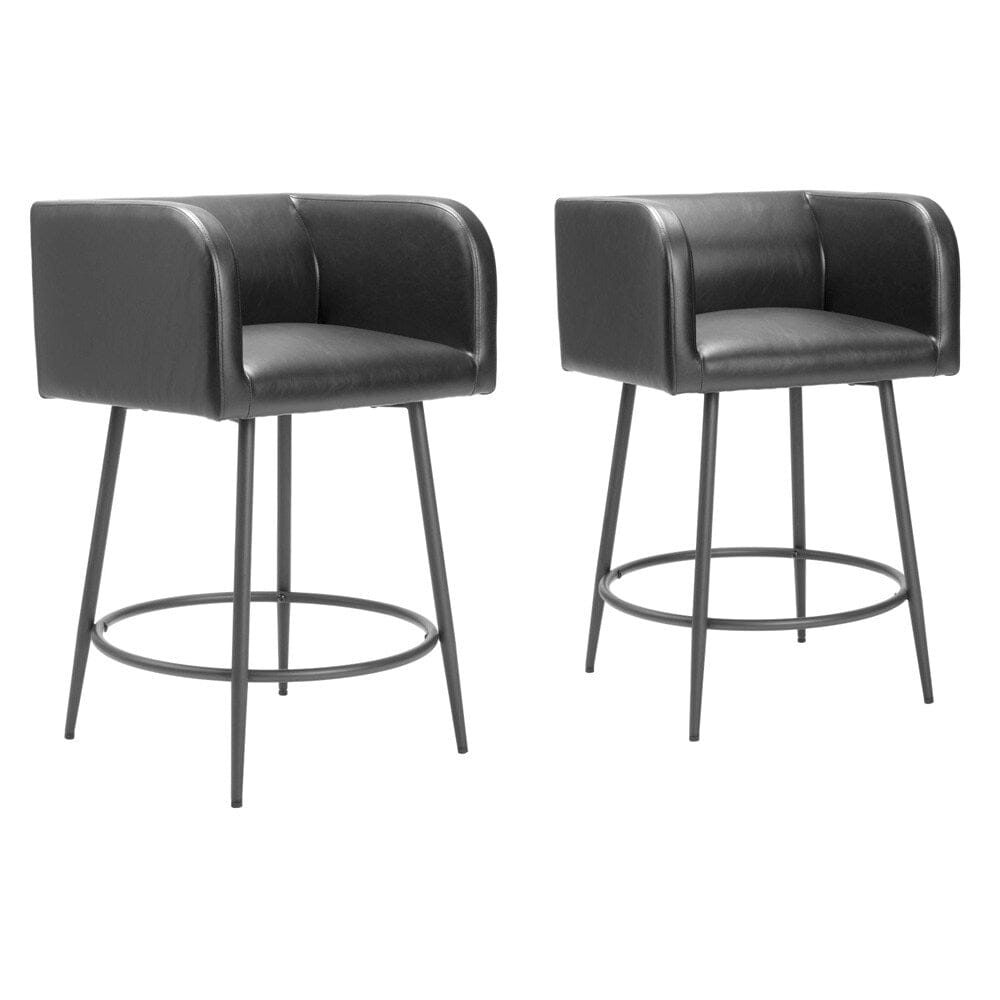 Zuo Modern - Horbat Counter Stool (Set of 2) Black - 110062 veiw 1