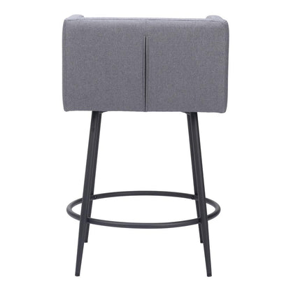 Zuo Modern - Horbat Counter Stool (Set of 2) Gray - 110065 veiw 4