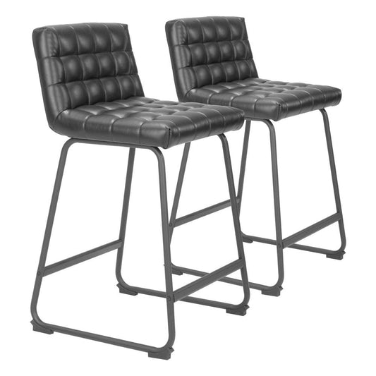 Zuo Modern - Pago Counter Stool (Set of 2) Black - 110068 veiw 1