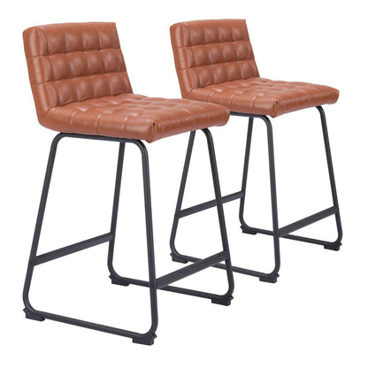 Zuo Modern - Pago Counter Stool (Set of 2) Brown - 109949 veiw 1