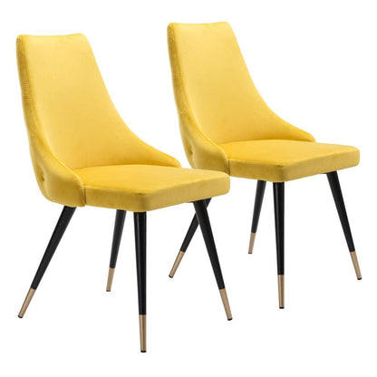 Zuo Modern - Piccolo Dining Chair (Set of 2) Yellow - 101091 veiw 1