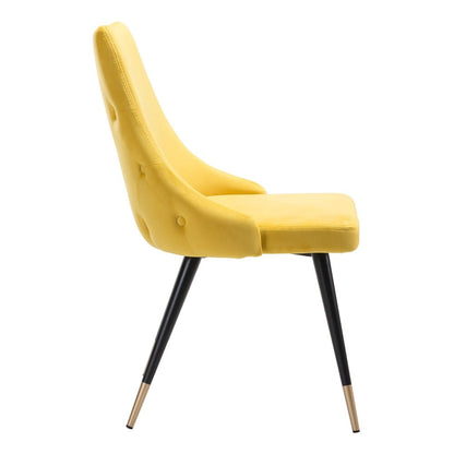 Zuo Modern - Piccolo Dining Chair (Set of 2) Yellow - 101091 veiw 2