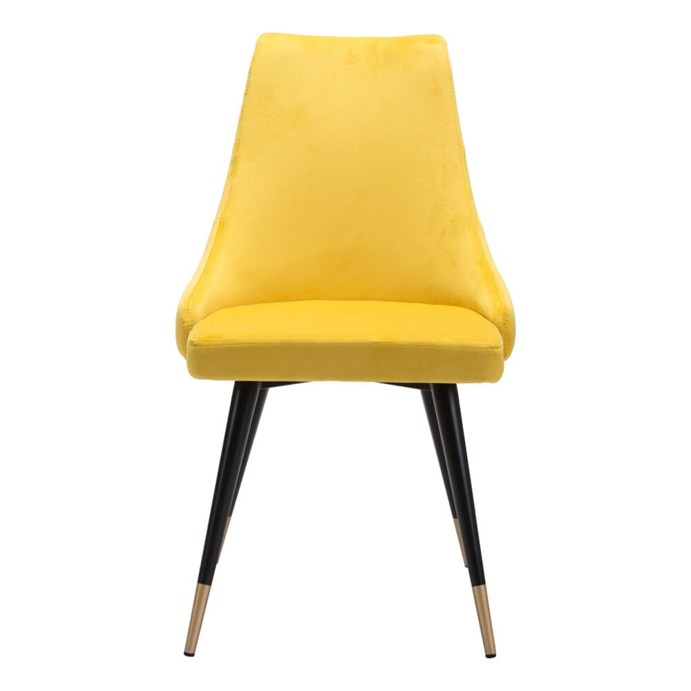 Zuo Modern - Piccolo Dining Chair (Set of 2) Yellow - 101091 veiw 3