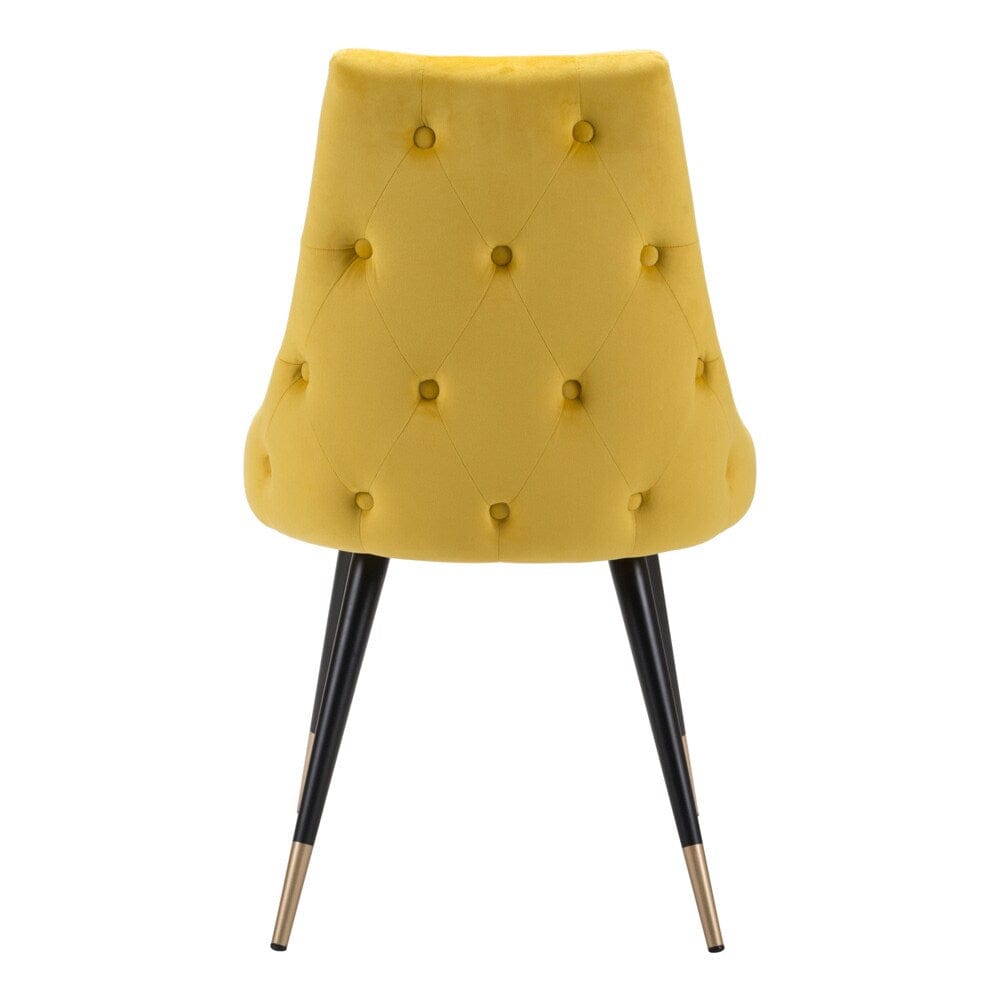 Zuo Modern - Piccolo Dining Chair (Set of 2) Yellow - 101091 veiw 4