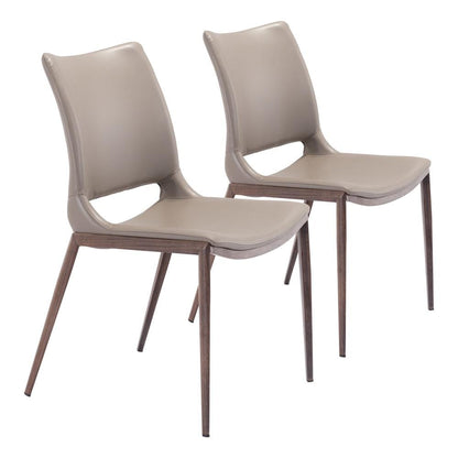 Zuo Modern - Ace Dining Chair (Set of 2) Brown & Walnut - 101282 veiw 1