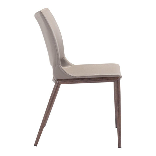 Zuo Modern - Ace Dining Chair (Set of 2) Brown & Walnut - 101282 veiw 2