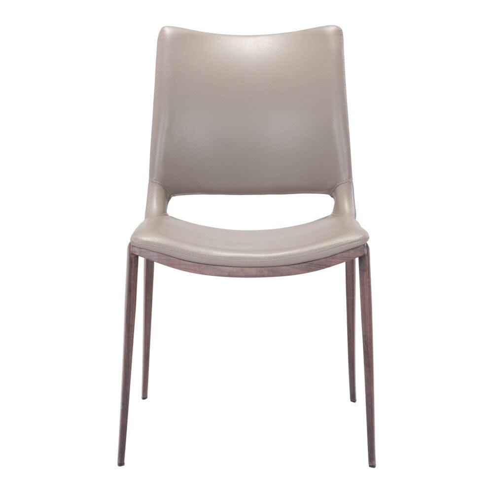 Zuo Modern - Ace Dining Chair (Set of 2) Brown & Walnut - 101282 veiw 3