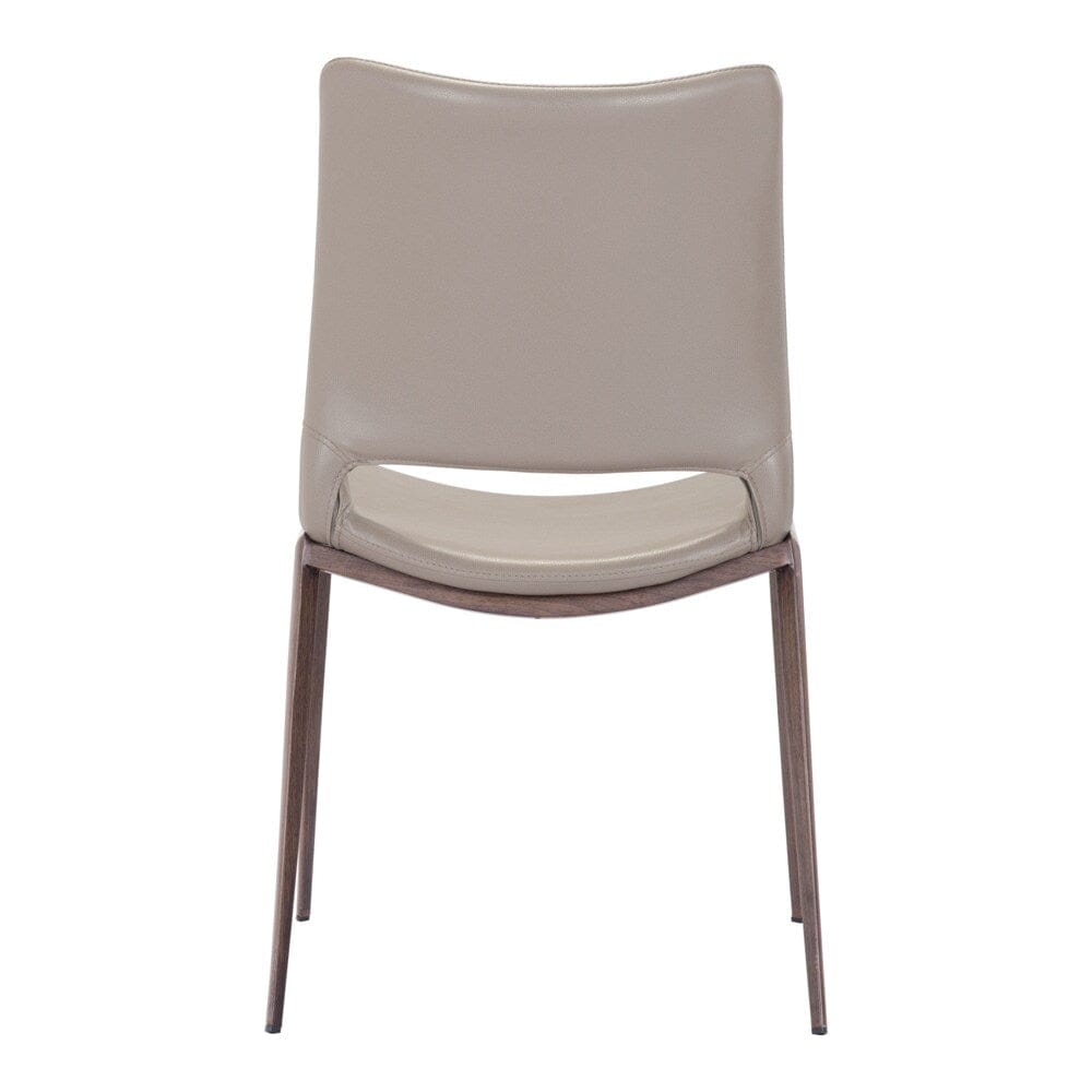 Zuo Modern - Ace Dining Chair (Set of 2) Brown & Walnut - 101282 veiw 4