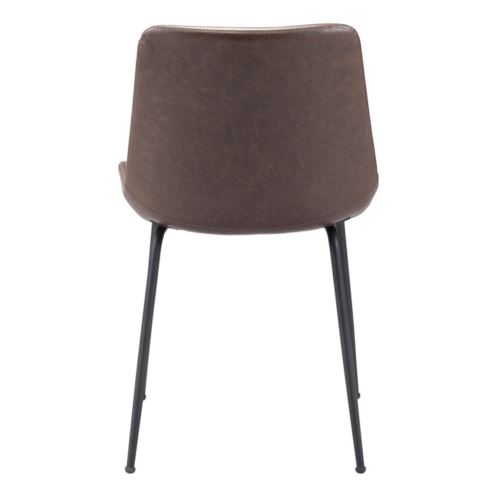 Zuo Modern - Byron Dining Chair (Set of 2) Brown - 101777 veiw 4