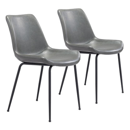 Zuo Modern - Byron Dining Chair (Set of 2) Gray - 101778 veiw 1
