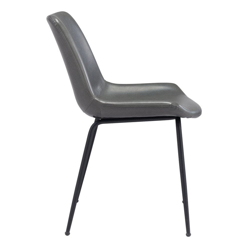 Zuo Modern - Byron Dining Chair (Set of 2) Gray - 101778 veiw 2