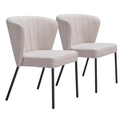 Zuo Modern - Aimee Dining Chair (Set of 2) Beige - 109678 veiw 1