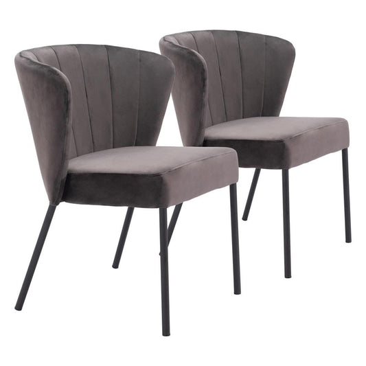 Zuo Modern - Aimee Dining Chair (Set of 2) Gray - 109679 veiw 1