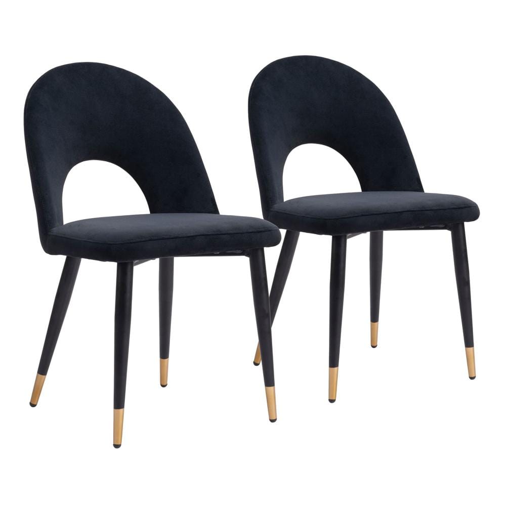 Zuo Modern - Menlo Dining Chair (Set of 2) Black - 109873 veiw 1