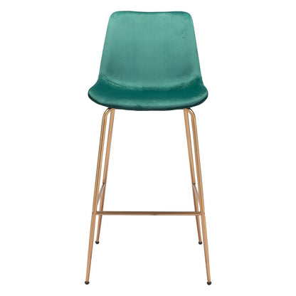 Zuo Modern - Tony Barstool Green & Gold - 101757 veiw 3