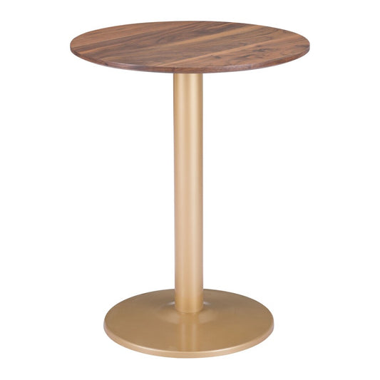 Zuo Modern - Alto Bistro Table Brown & Gold - 101571 veiw 1