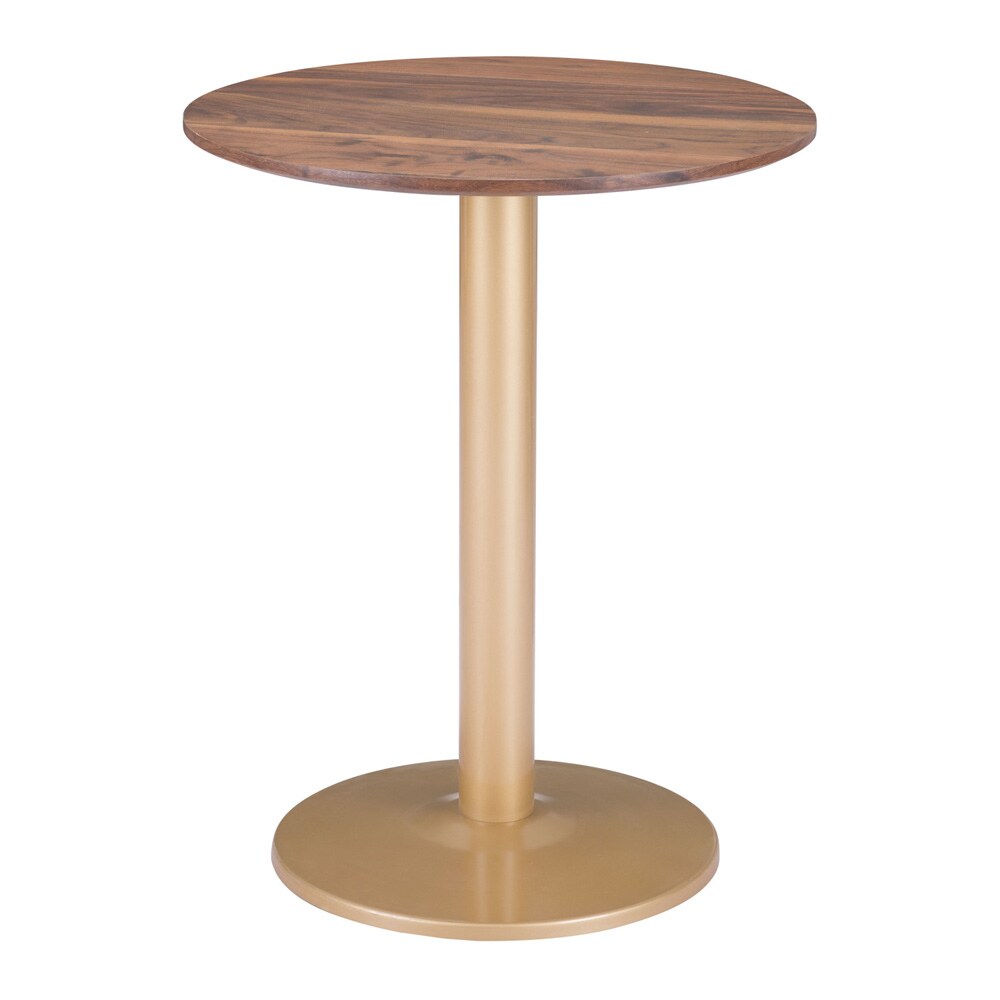 Zuo Modern - Alto Bistro Table Brown & Gold - 101571 veiw 2