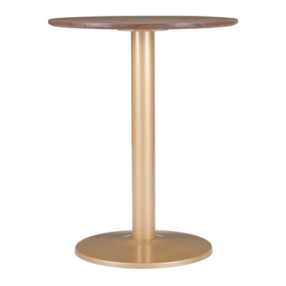 Zuo Modern - Alto Bistro Table Brown & Gold - 101571 veiw 3