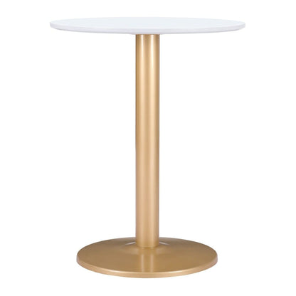 Zuo Modern - Alto Bistro Table White & Gold - 101570 veiw 2