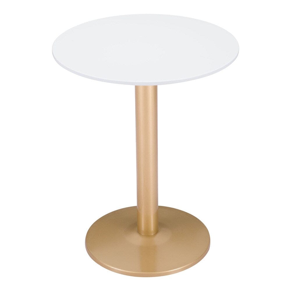 Zuo Modern - Alto Bistro Table White & Gold - 101570 veiw 3