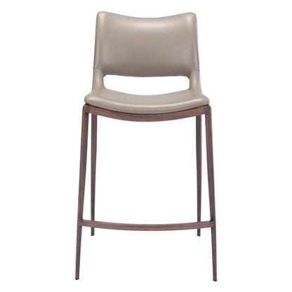 Zuo Modern - Ace Counter Stool (Set of 2) Brown & Walnut - 101392 veiw 3