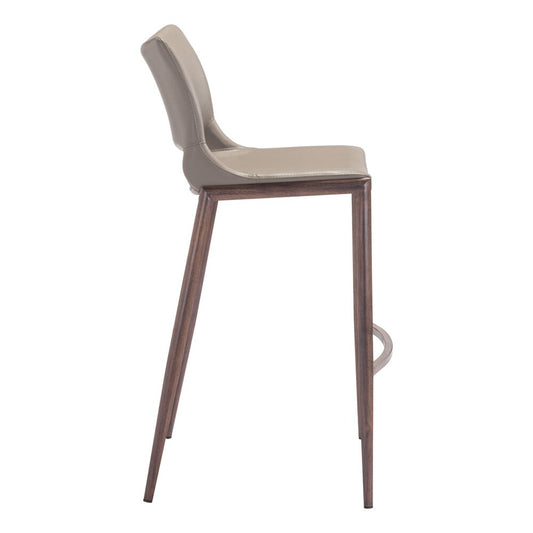 Zuo Modern - Ace Barstool (Set of 2) Brown & Walnut - 101286 veiw 2