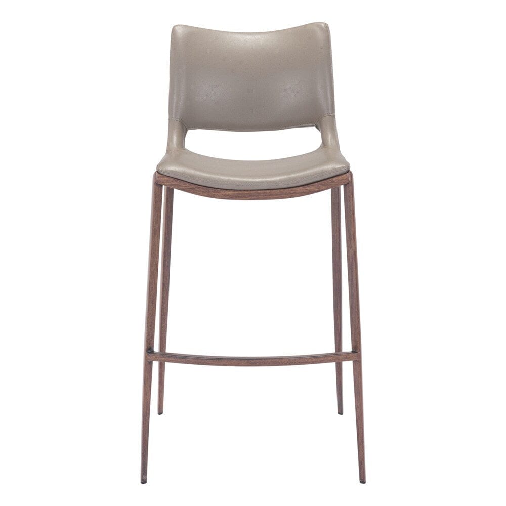 Zuo Modern - Ace Barstool (Set of 2) Brown & Walnut - 101286 veiw 3