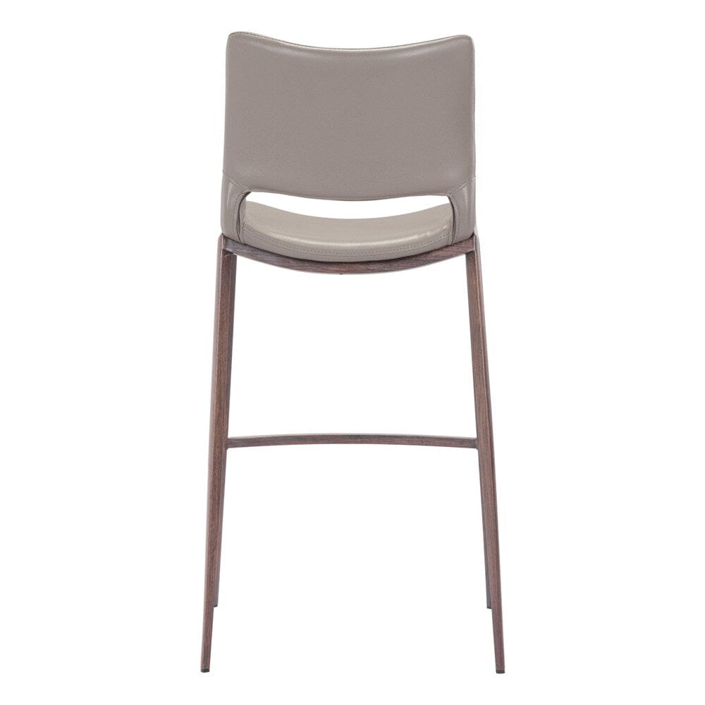 Zuo Modern - Ace Barstool (Set of 2) Brown & Walnut - 101286 veiw 4