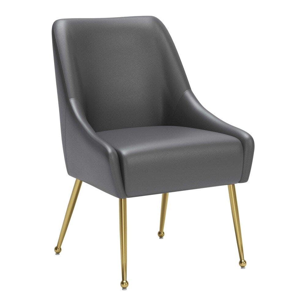 Zuo Modern - Maxine Dining Chair Gray & Gold - 109713 veiw 1
