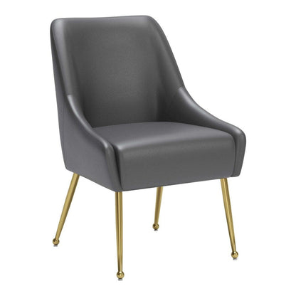 Zuo Modern - Maxine Dining Chair Gray & Gold - 109713 veiw 1