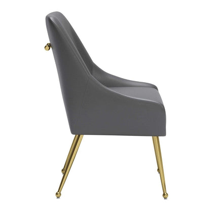 Zuo Modern - Maxine Dining Chair Gray & Gold - 109713 veiw 2