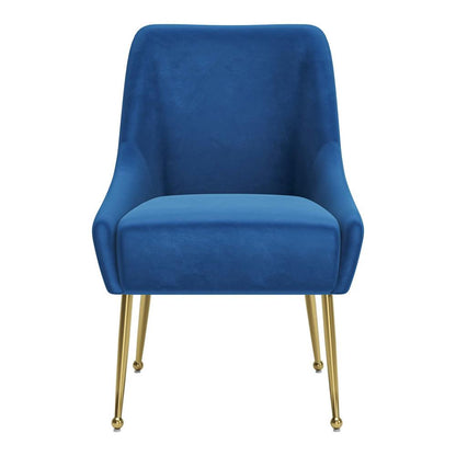 Zuo Modern - Maxine Dining Chair Navy Blue & Gold - 109715 veiw 3