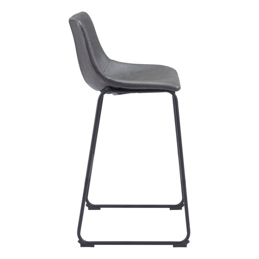 Zuo Modern - Smart Barstool (Set of 2) Charcoal - 109327 veiw 2