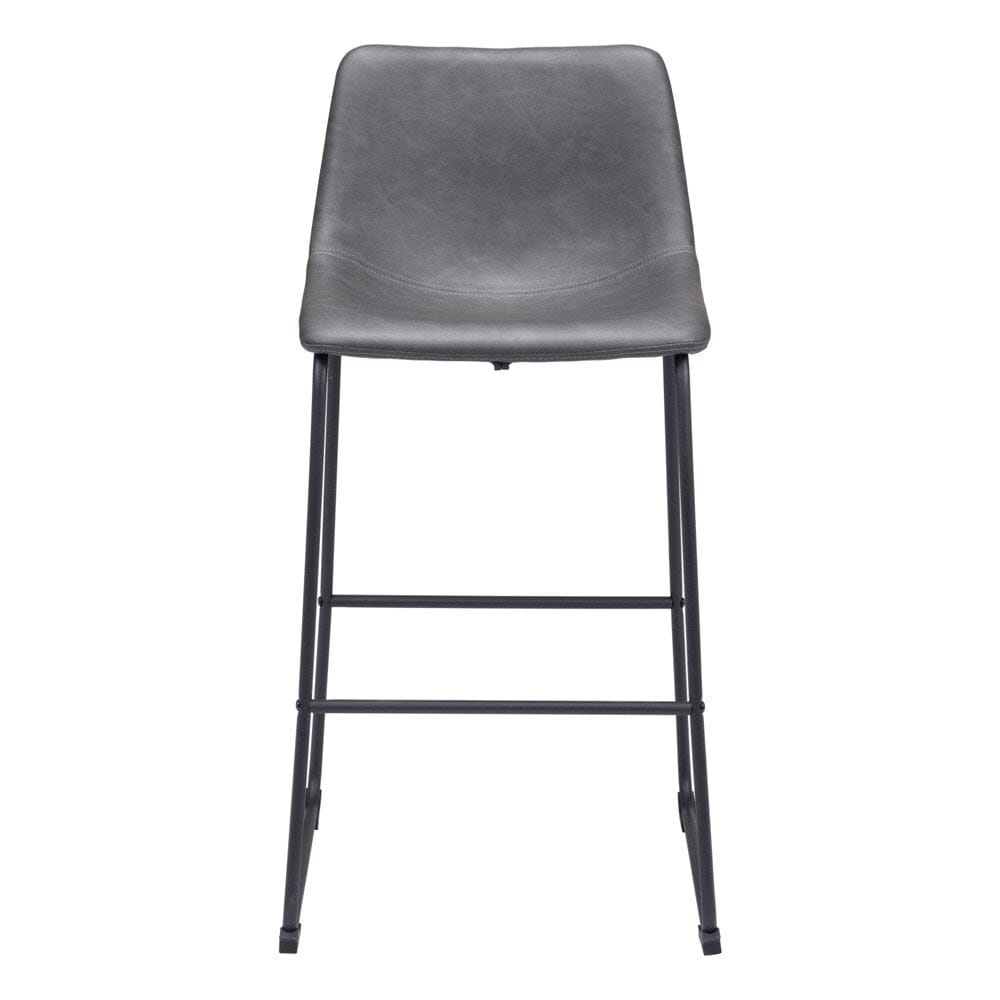 Zuo Modern - Smart Barstool (Set of 2) Charcoal - 109327 veiw 3