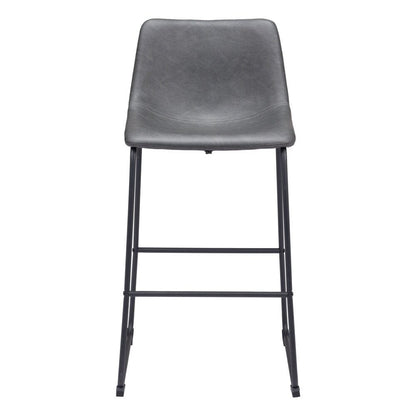 Zuo Modern - Smart Barstool (Set of 2) Charcoal - 109327 veiw 3
