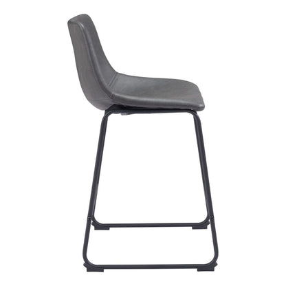 Zuo Modern - Smart Counter Stool (Set of 2) Charcoal - 109324 veiw 2