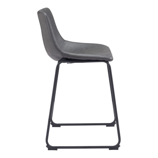 Zuo Modern - Smart Counter Stool (Set of 2) Charcoal - 109324 veiw 2