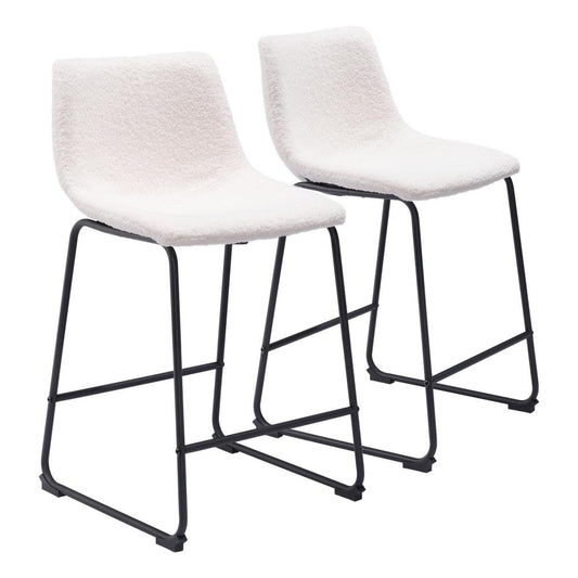 Zuo Modern - Smart Counter Stool (Set of 2) Ivory - 109652 veiw 1