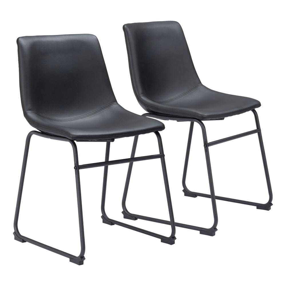 Zuo Modern - Smart Dining Chair (Set of 2) Black - 109648 veiw 1