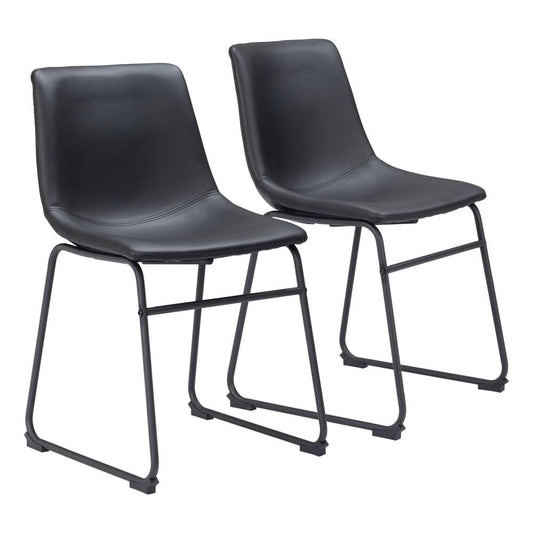 Zuo Modern - Smart Dining Chair (Set of 2) Black - 109648 veiw 1