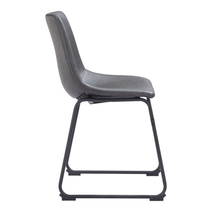 Zuo Modern - Smart Dining Chair (Set of 2) Charcoal - 101995 veiw 2