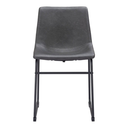 Zuo Modern - Smart Dining Chair (Set of 2) Charcoal - 101995 veiw 3